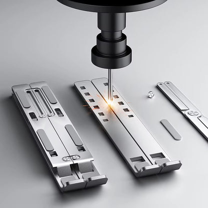 Aluminum Alloy Laptop Holder Stand Adjustable Foldable Portable for Notebook Computer Bracket Lifting Cooling Holder Non-Slip