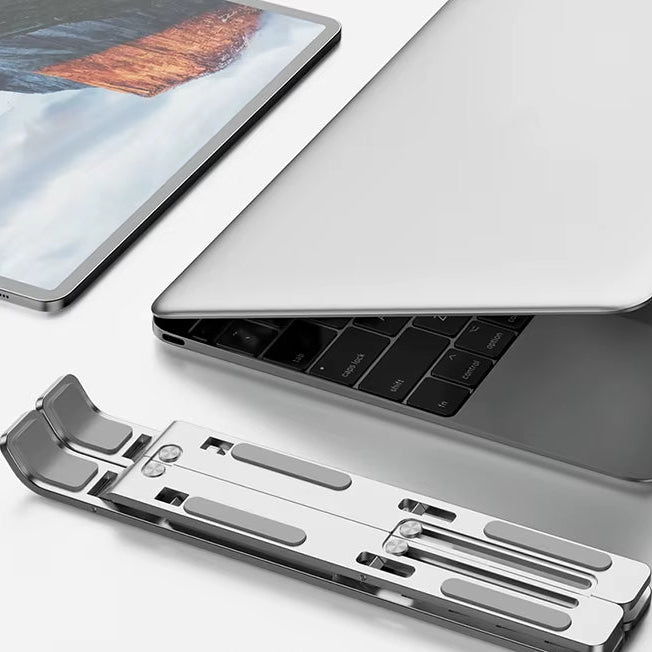 Aluminum Alloy Laptop Holder Stand Adjustable Foldable Portable for Notebook Computer Bracket Lifting Cooling Holder Non-Slip