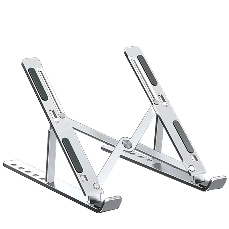 Aluminum Alloy Laptop Holder Stand Adjustable Foldable Portable for Notebook Computer Bracket Lifting Cooling Holder Non-Slip